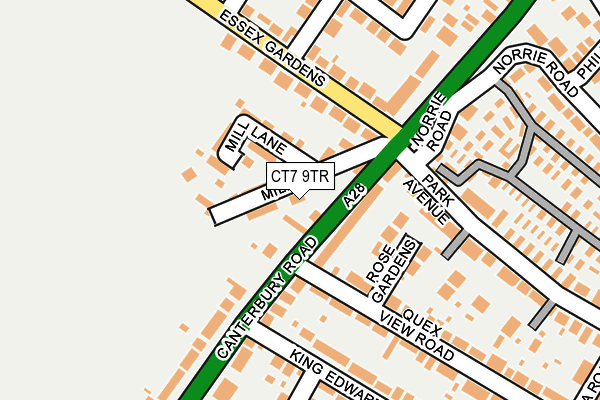 CT7 9TR map - OS OpenMap – Local (Ordnance Survey)