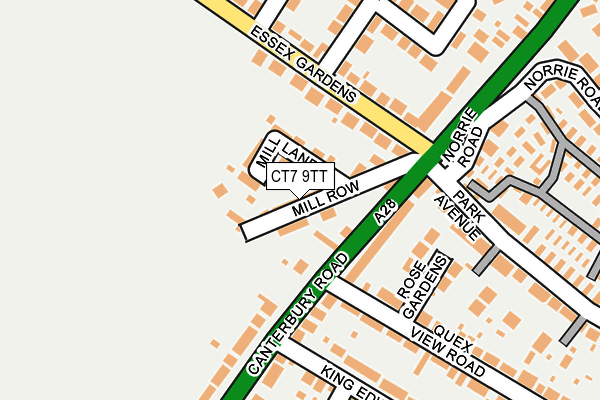CT7 9TT map - OS OpenMap – Local (Ordnance Survey)