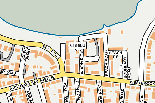 CT8 8DU map - OS OpenMap – Local (Ordnance Survey)