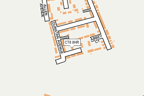 CT8 8HR map - OS OpenMap – Local (Ordnance Survey)