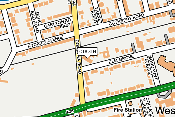 CT8 8LH map - OS OpenMap – Local (Ordnance Survey)