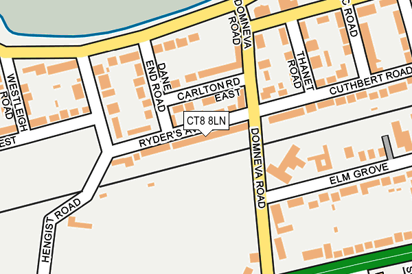 CT8 8LN map - OS OpenMap – Local (Ordnance Survey)