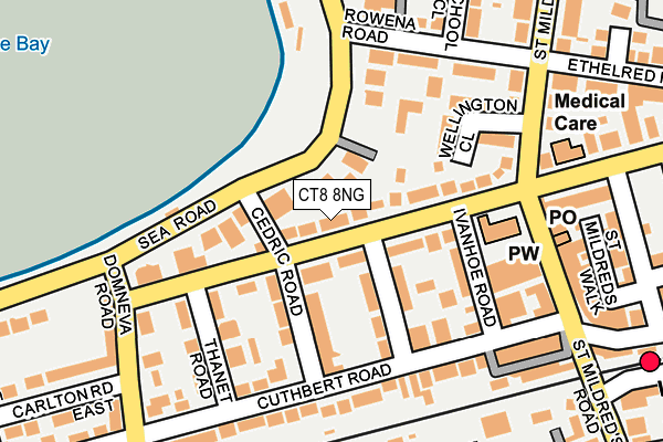 CT8 8NG map - OS OpenMap – Local (Ordnance Survey)