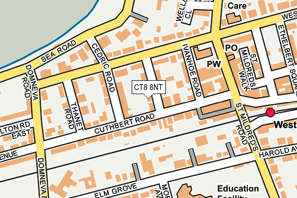 CT8 8NT map - OS OpenMap – Local (Ordnance Survey)
