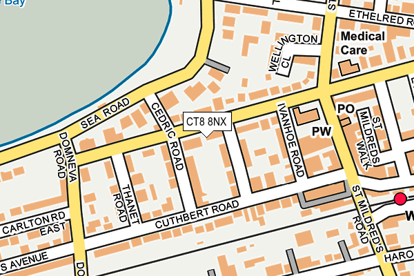 CT8 8NX map - OS OpenMap – Local (Ordnance Survey)