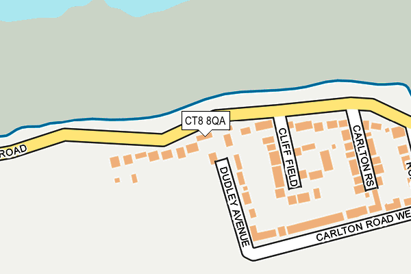 CT8 8QA map - OS OpenMap – Local (Ordnance Survey)