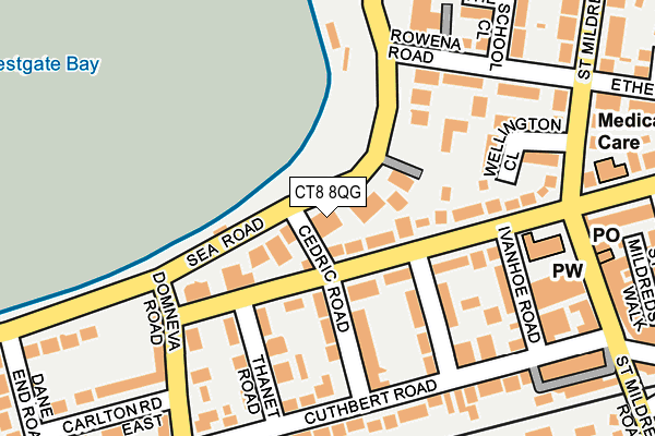 CT8 8QG map - OS OpenMap – Local (Ordnance Survey)