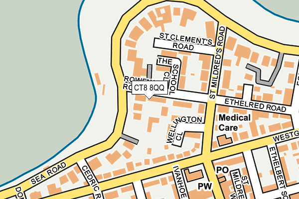 CT8 8QQ map - OS OpenMap – Local (Ordnance Survey)