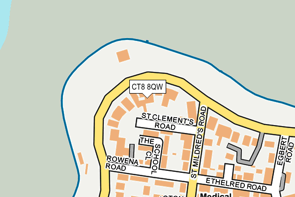 CT8 8QW map - OS OpenMap – Local (Ordnance Survey)