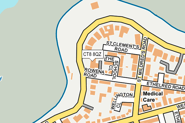 CT8 8QZ map - OS OpenMap – Local (Ordnance Survey)