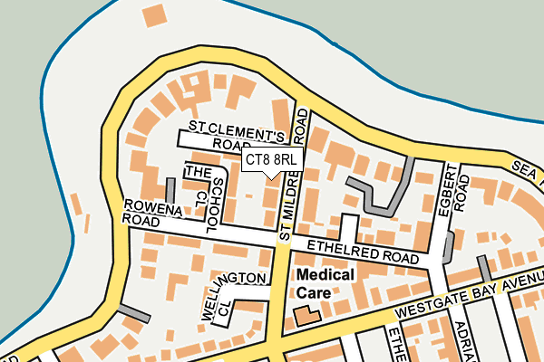 CT8 8RL map - OS OpenMap – Local (Ordnance Survey)
