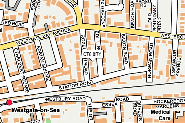 CT8 8RY map - OS OpenMap – Local (Ordnance Survey)