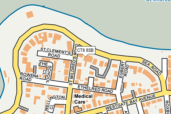 CT8 8SB map - OS OpenMap – Local (Ordnance Survey)