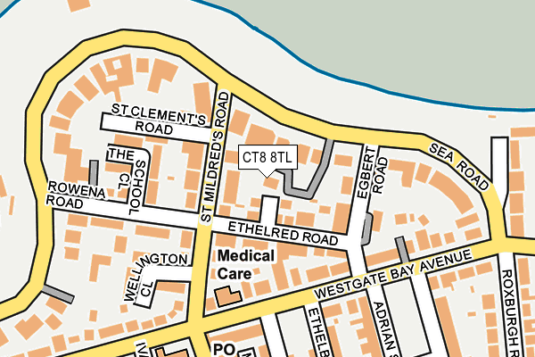 CT8 8TL map - OS OpenMap – Local (Ordnance Survey)