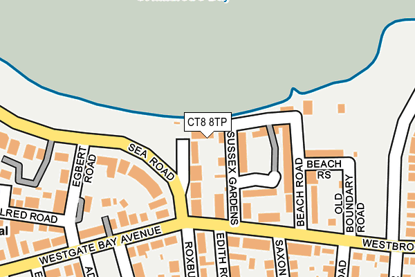 CT8 8TP map - OS OpenMap – Local (Ordnance Survey)