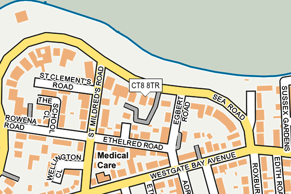 CT8 8TR map - OS OpenMap – Local (Ordnance Survey)