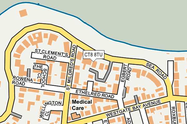 CT8 8TU map - OS OpenMap – Local (Ordnance Survey)