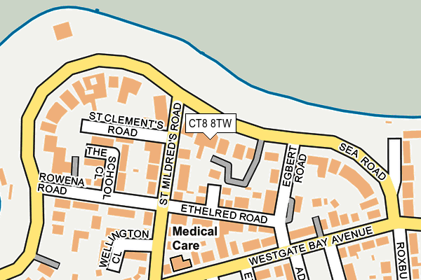 CT8 8TW map - OS OpenMap – Local (Ordnance Survey)