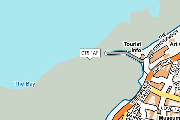 CT9 1AP map - OS OpenMap – Local (Ordnance Survey)