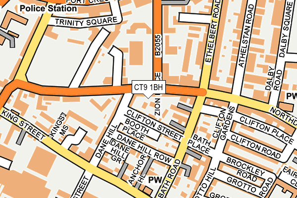 CT9 1BH map - OS OpenMap – Local (Ordnance Survey)