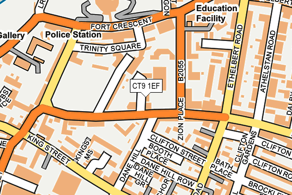 CT9 1EF map - OS OpenMap – Local (Ordnance Survey)