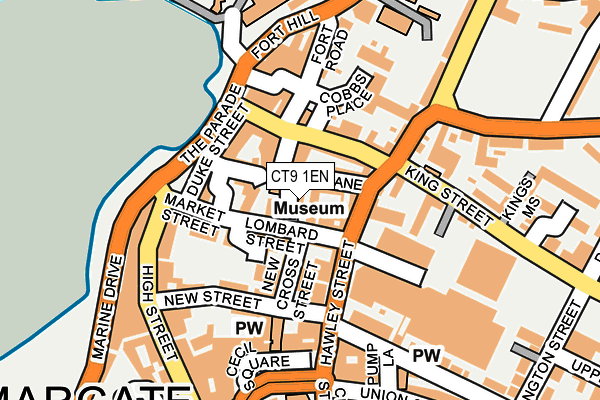 CT9 1EN map - OS OpenMap – Local (Ordnance Survey)