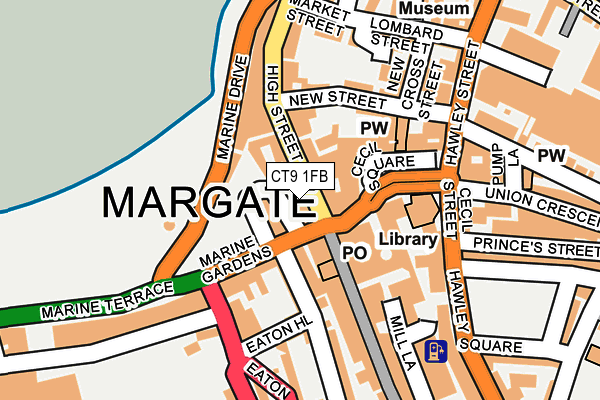 CT9 1FB map - OS OpenMap – Local (Ordnance Survey)