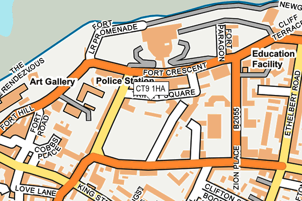 CT9 1HA map - OS OpenMap – Local (Ordnance Survey)