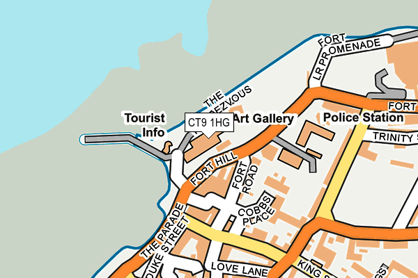 CT9 1HG map - OS OpenMap – Local (Ordnance Survey)