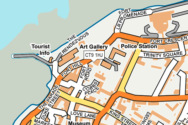 CT9 1HJ map - OS OpenMap – Local (Ordnance Survey)