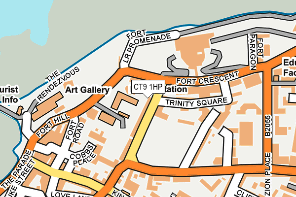 CT9 1HP map - OS OpenMap – Local (Ordnance Survey)