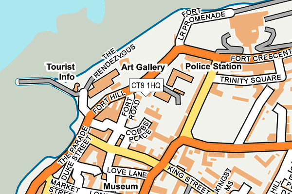 CT9 1HQ map - OS OpenMap – Local (Ordnance Survey)