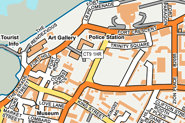 CT9 1HR map - OS OpenMap – Local (Ordnance Survey)