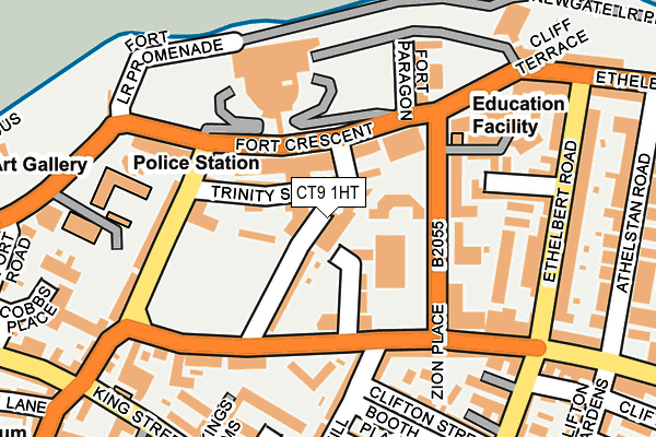 CT9 1HT map - OS OpenMap – Local (Ordnance Survey)