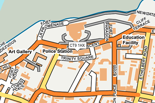 CT9 1HX map - OS OpenMap – Local (Ordnance Survey)