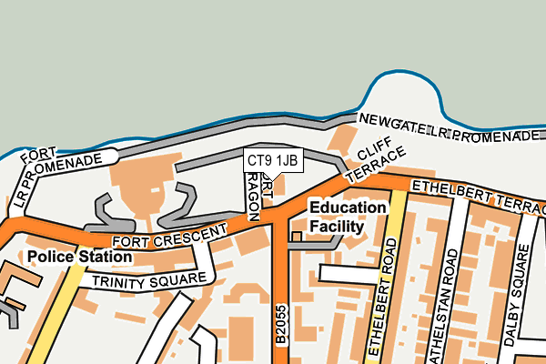 CT9 1JB map - OS OpenMap – Local (Ordnance Survey)