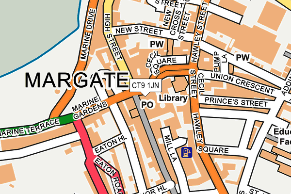 CT9 1JN map - OS OpenMap – Local (Ordnance Survey)