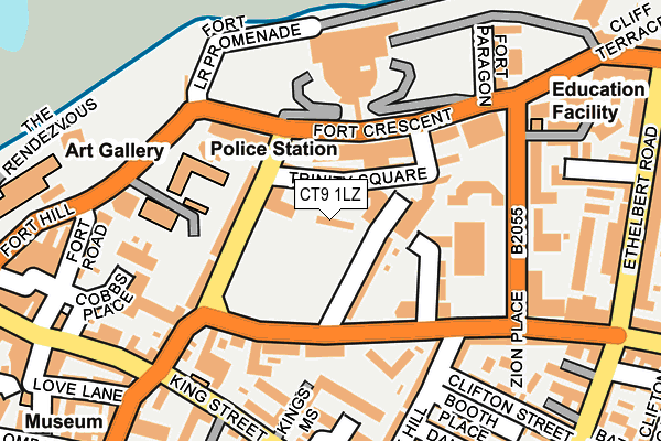 CT9 1LZ map - OS OpenMap – Local (Ordnance Survey)