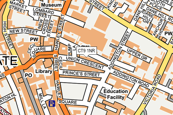 CT9 1NR map - OS OpenMap – Local (Ordnance Survey)