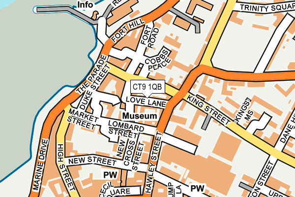 CT9 1QB map - OS OpenMap – Local (Ordnance Survey)