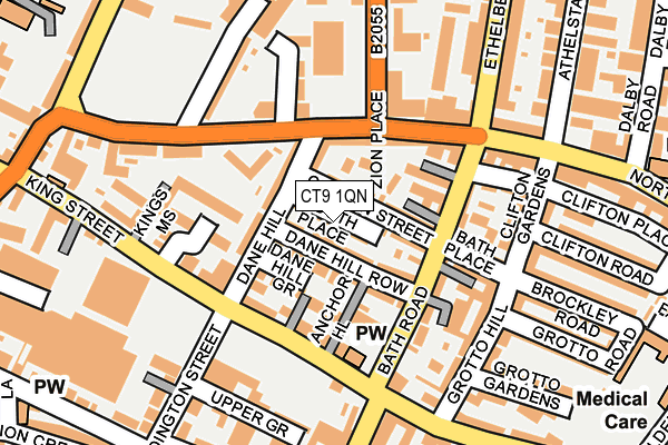 CT9 1QN map - OS OpenMap – Local (Ordnance Survey)