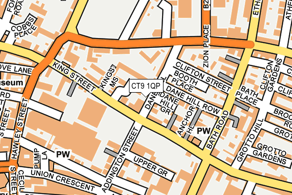 CT9 1QP map - OS OpenMap – Local (Ordnance Survey)