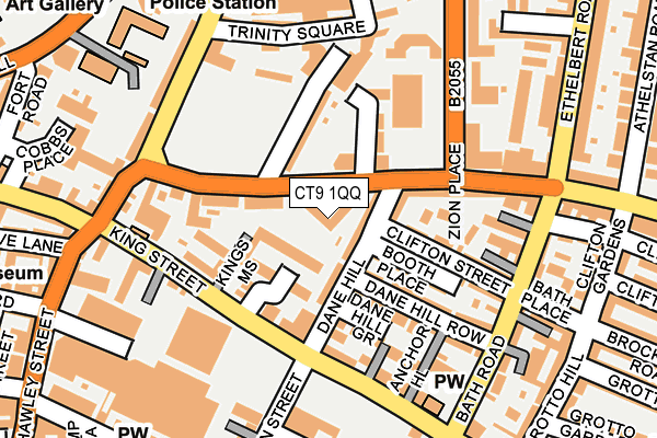 CT9 1QQ map - OS OpenMap – Local (Ordnance Survey)