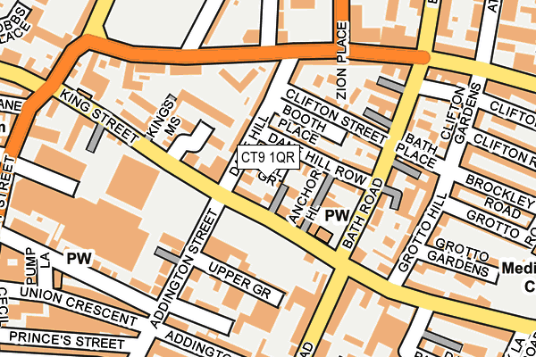 CT9 1QR map - OS OpenMap – Local (Ordnance Survey)