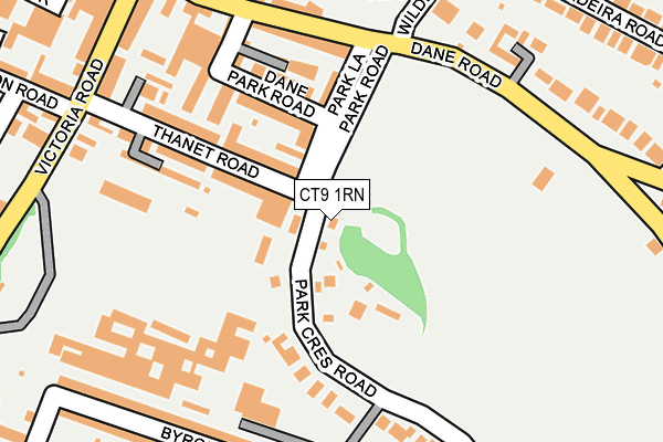 CT9 1RN map - OS OpenMap – Local (Ordnance Survey)