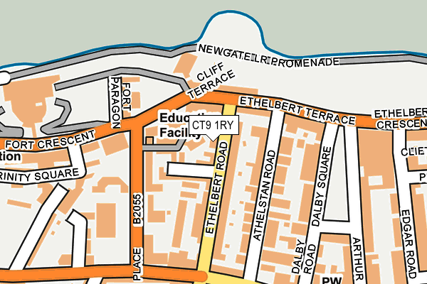 CT9 1RY map - OS OpenMap – Local (Ordnance Survey)