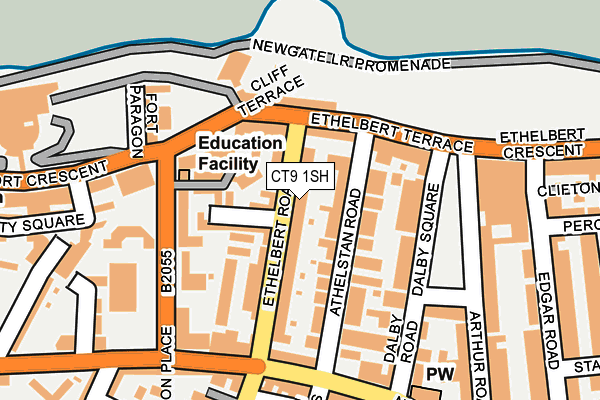 CT9 1SH map - OS OpenMap – Local (Ordnance Survey)