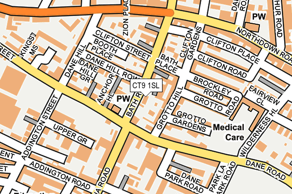 CT9 1SL map - OS OpenMap – Local (Ordnance Survey)