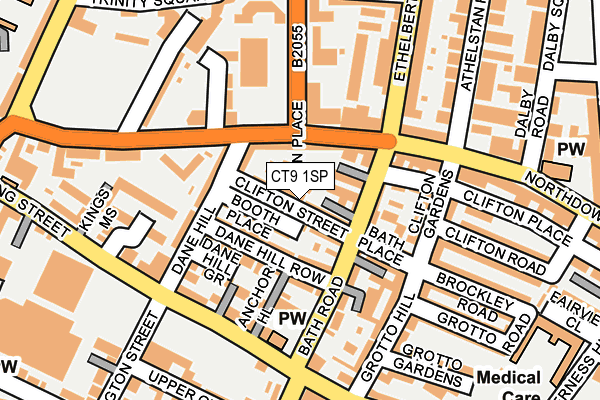 CT9 1SP map - OS OpenMap – Local (Ordnance Survey)