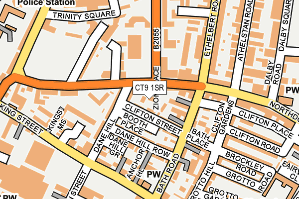 CT9 1SR map - OS OpenMap – Local (Ordnance Survey)